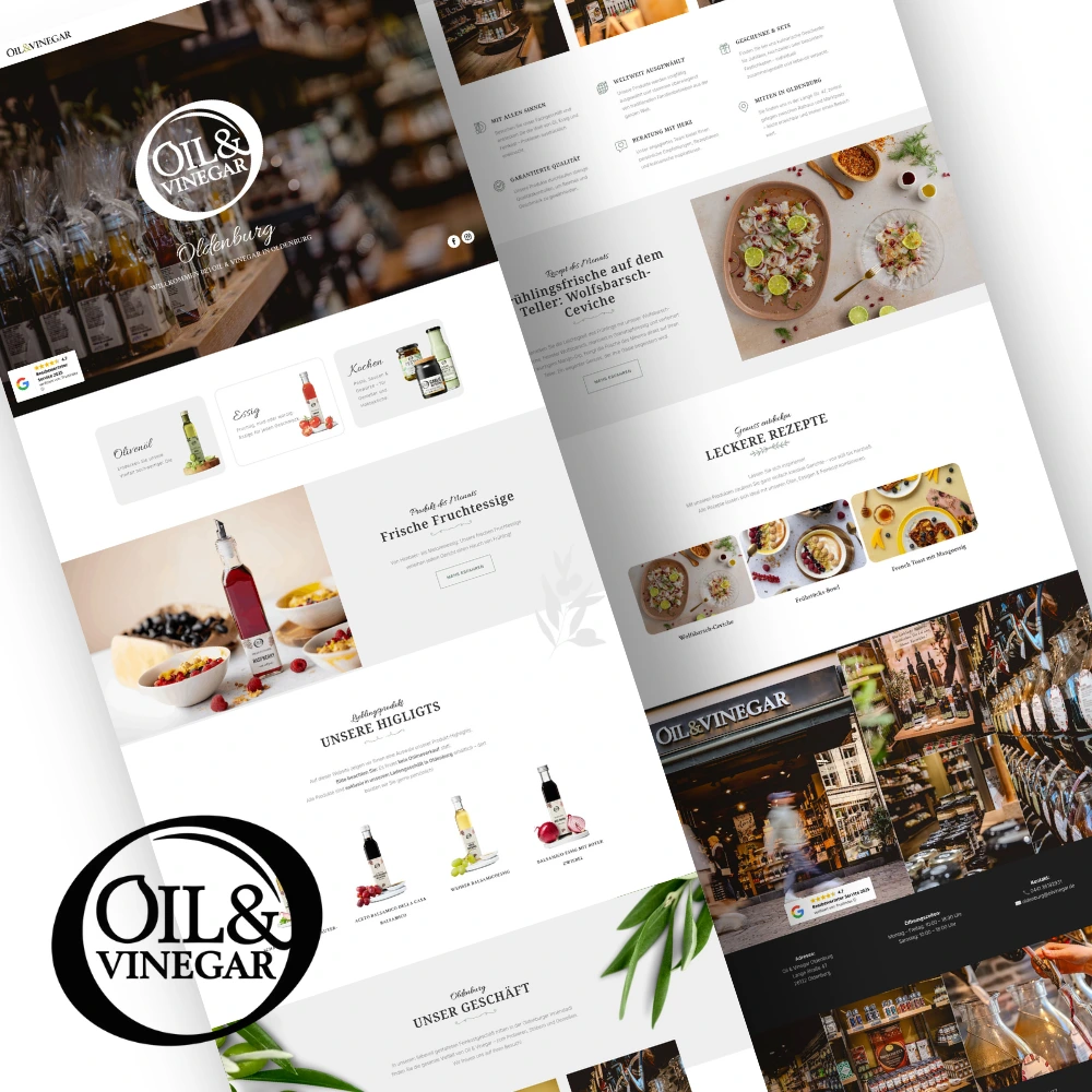 Weiterleitung zum Kundenprojekt Oil & Vinegar Oldenburg